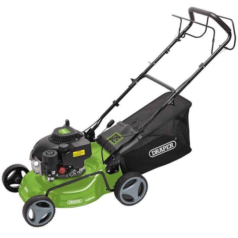 420Mm Steel Deck Petrol Lawn Mower (132Cc/3.3Hp)