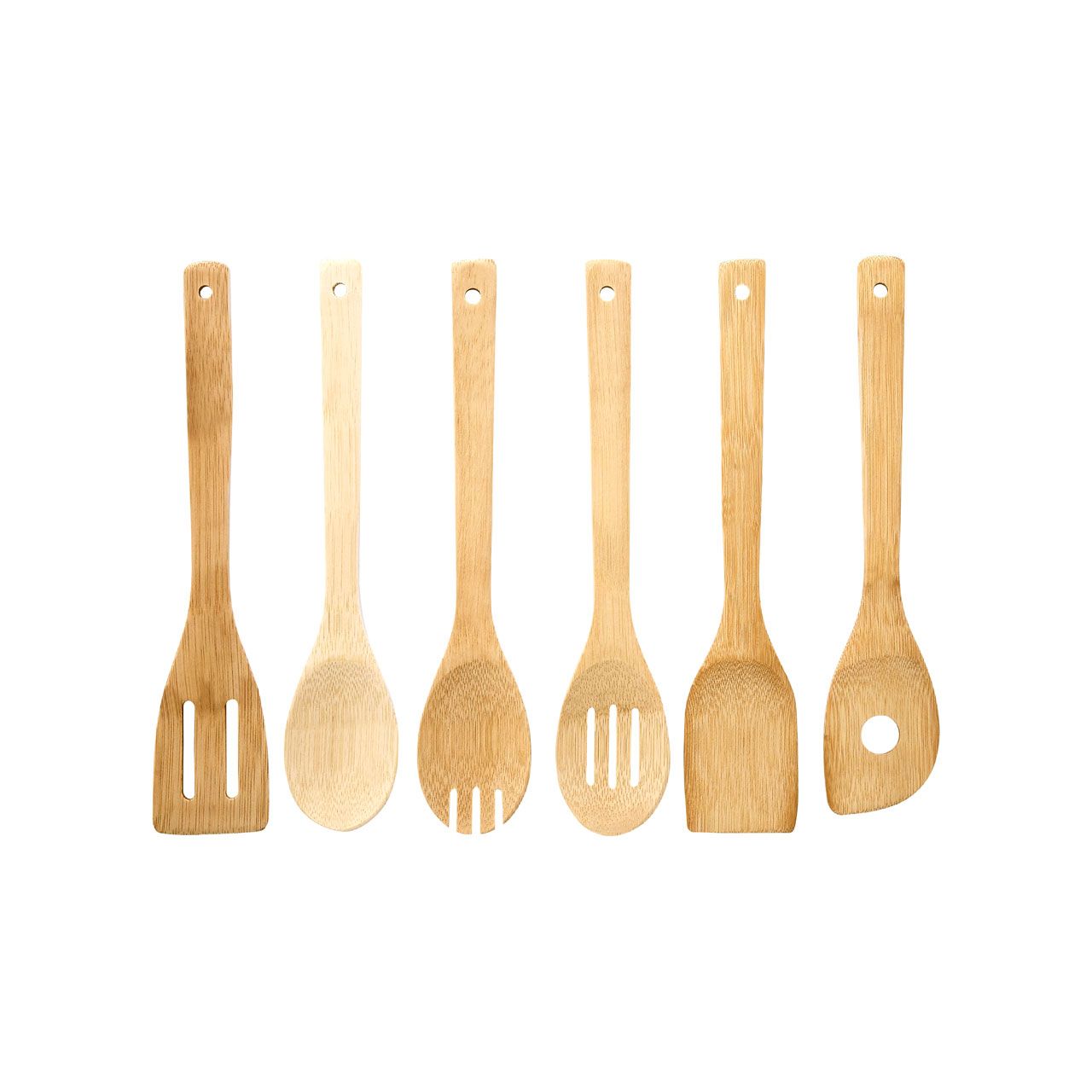 Homewares Bamboo Utensils - Set Of 6