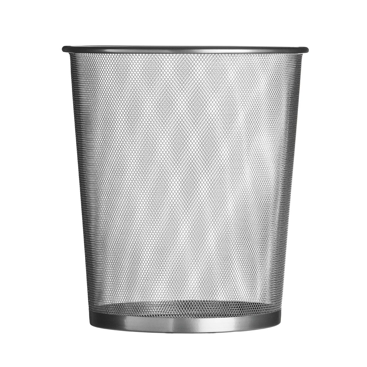 Homewares Silver Wire Mesh Large Waste Paper Bin