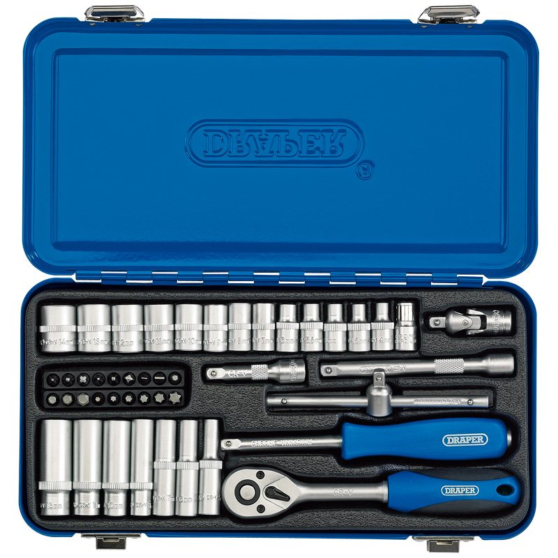 Metric Socket Set 1/4in Sq Dr 45 Piece