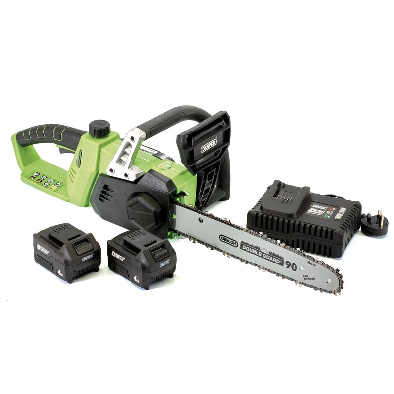 D20 40V Chainsaw With 2 X Batteries And Fast Charger