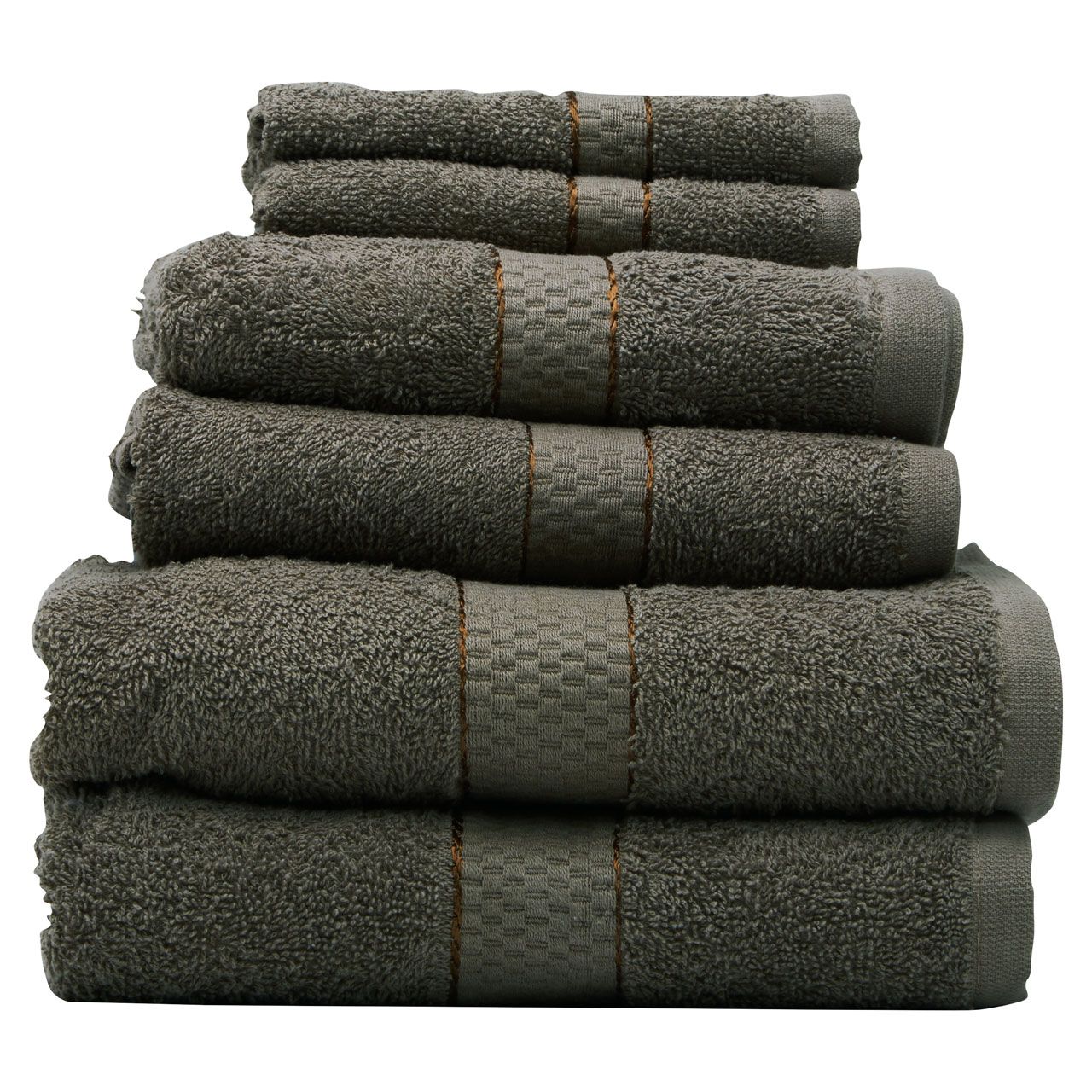 Homewares Thread And Loom 6Pc Silver Mink Towel Set