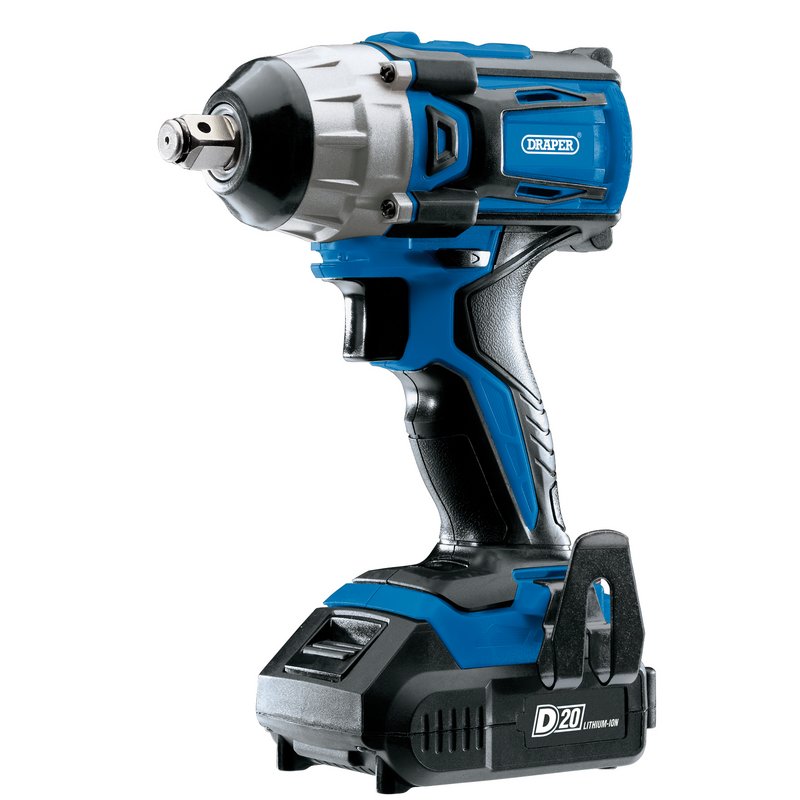 D20 20V Brushless 1/2 Mid-Torque Impact Wrench With 2X 2Ah Batteries And Charger
