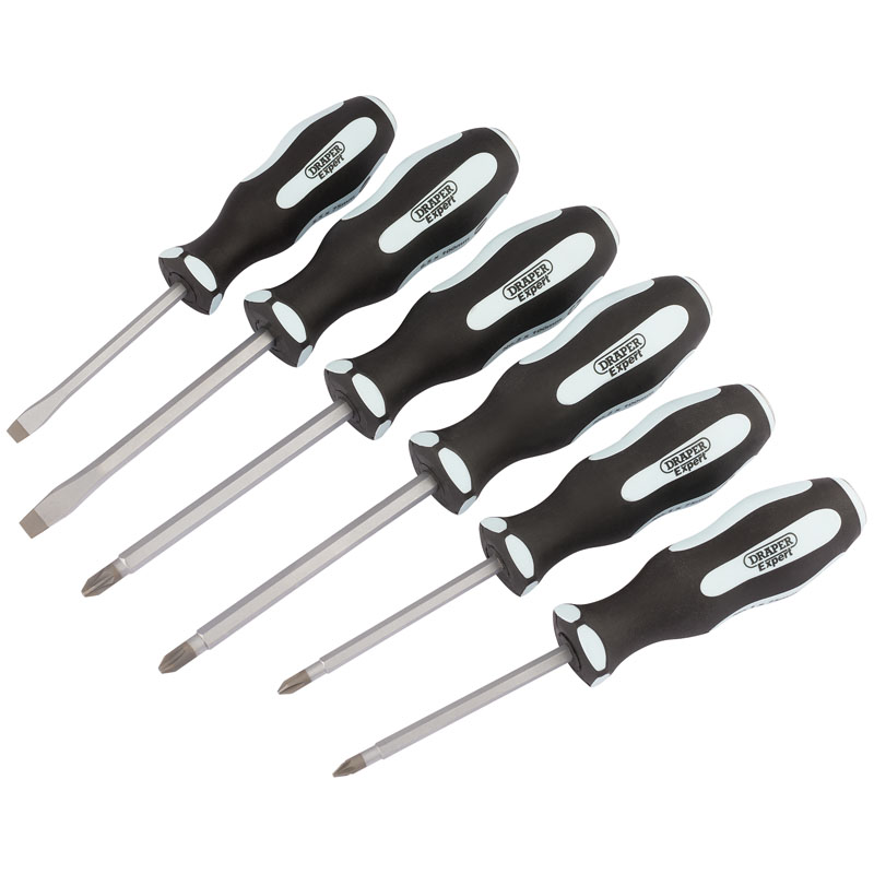 Pound Thru Soft Grip Screwdriver Set 6pc
