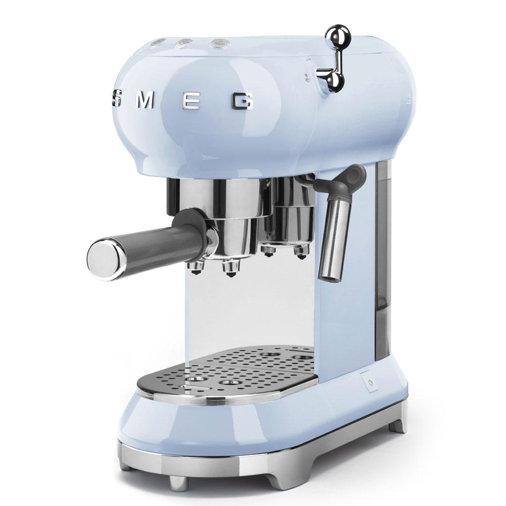 Smeg Espresso Coffee Machine - Pastel Blue