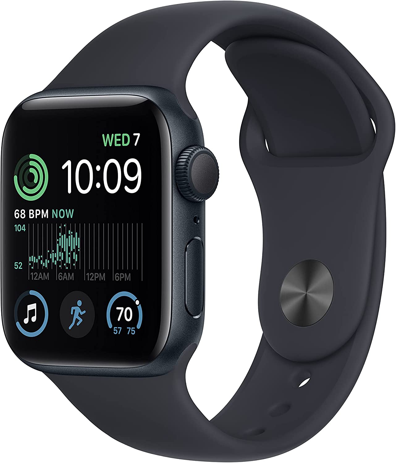 Apple Watch SE GPS 40mm Midnight Aluminium Case with Midnight Sport Band - Regul