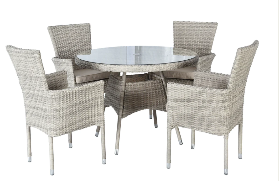 Mercer Alicante 4-Seater Stacking Set